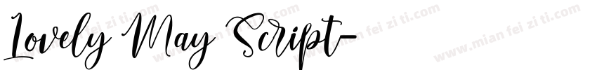 Lovely May Script字体转换
